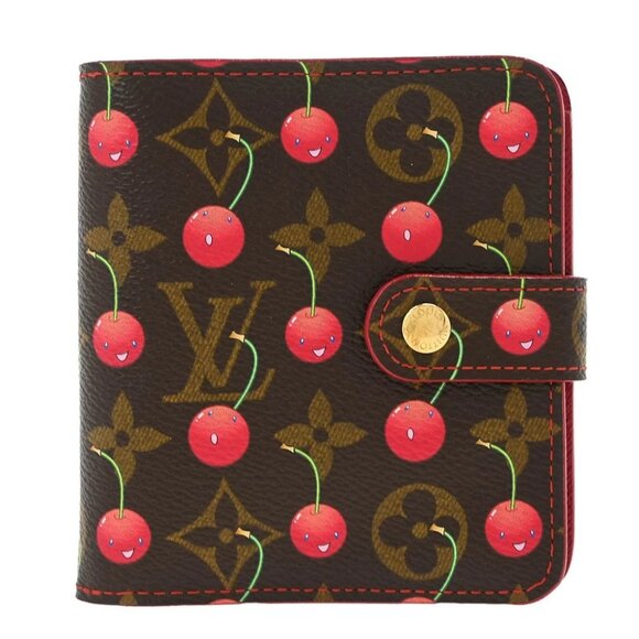 Louis Vuitton Monogram Cherry Compact Zip Wallet - Picture 1 of 7